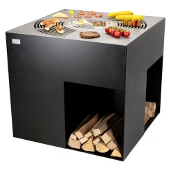 Nouvel Feuerschale & Grill Cubo Pro schwarz Best
