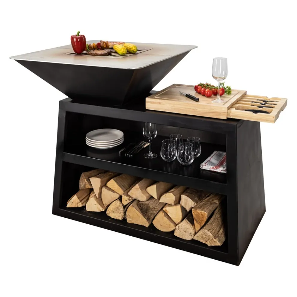 Nouvel Feuerschale & Grill Duro Pro schwarz Best