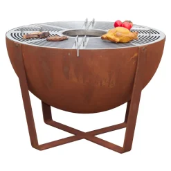 Nouvel Feuerschale & Grill Iris rostrot Sale