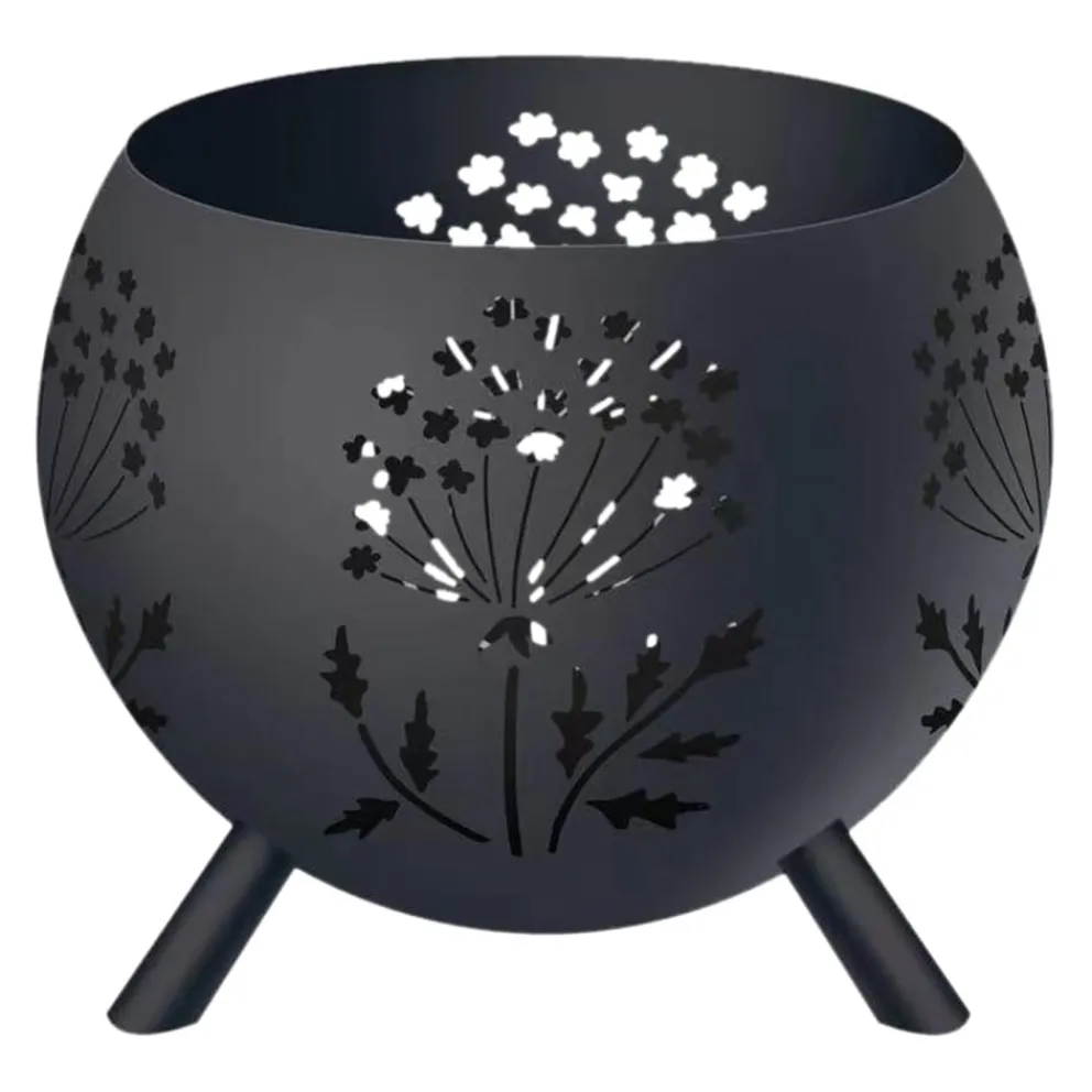 Colibri Feuerschale Flower schwarz