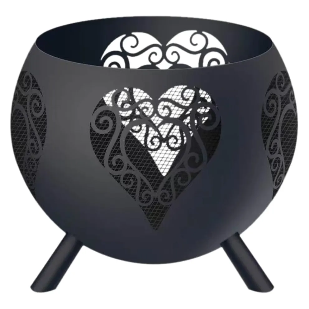 Colibri Feuerschale Heart schwarz Best