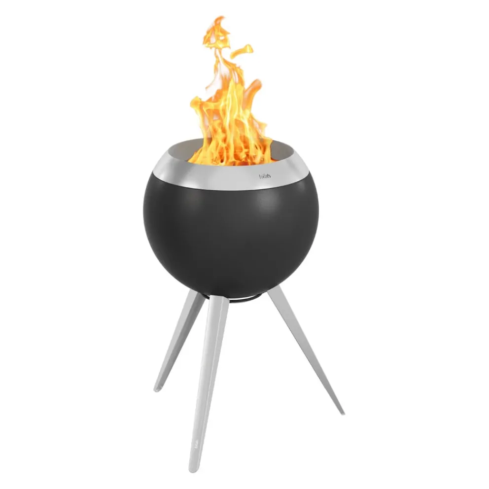 Höfats Feuerschale Moon 45 schwarz, silber Clearance