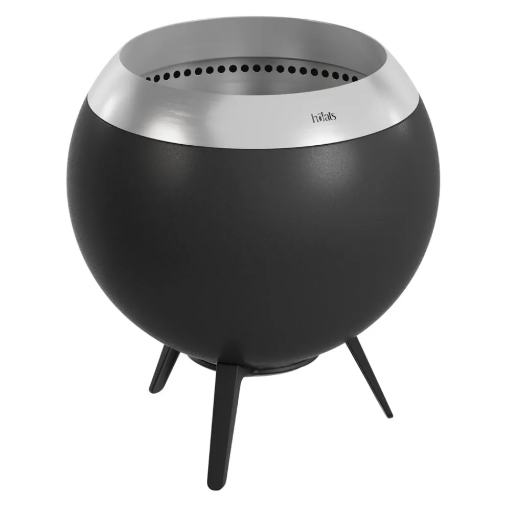 Höfats Feuerschale Moon 45 schwarz, silber New