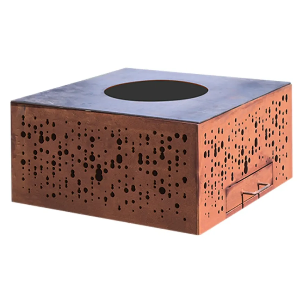 Eldur Feuerschale Pro Cube 70 rostrot Clearance