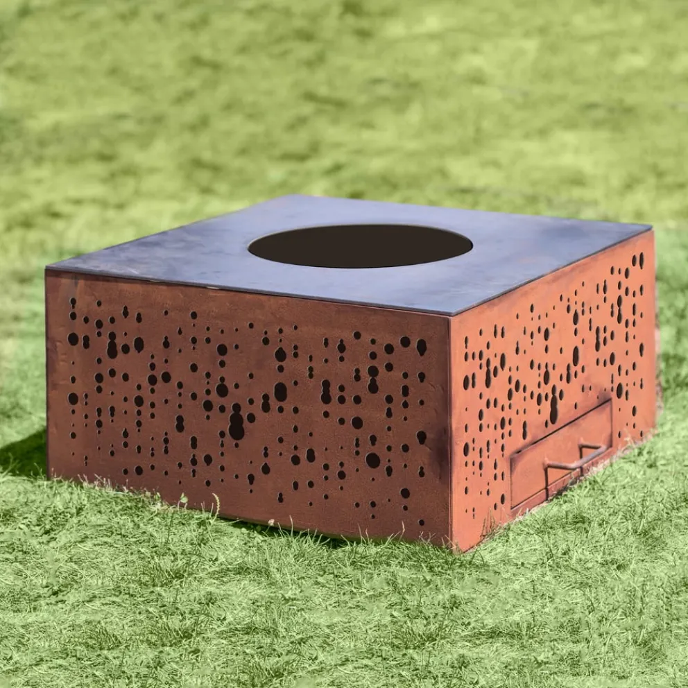 Eldur Feuerschale Pro Cube 70 rostrot Clearance