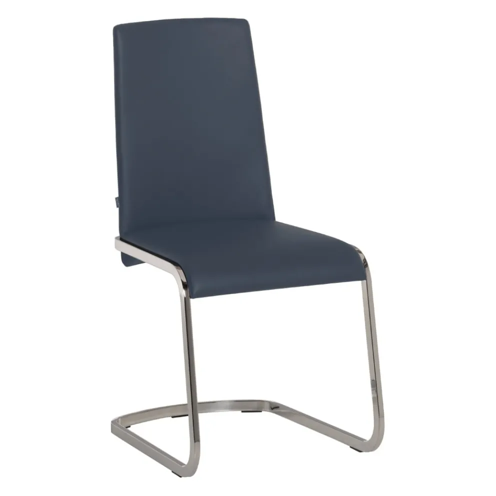 TEAM 7 Freischwinger F1 Leder L1 blau 41573 Outlet