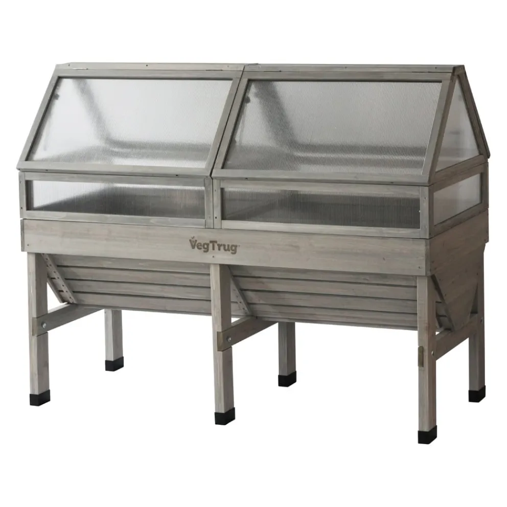 VegTrug Frühbeetaufsatz Pflanztrog grau Outlet