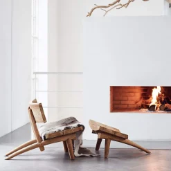 Muubs Fussstütze Dakota teakfarbig Outlet