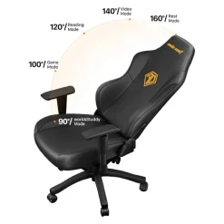 AndaSeat Gamingstuhl Phantom 3 gold, schwarz Best