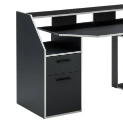 BYYU Gamingtisch Turbo-105 schwarz Clearance