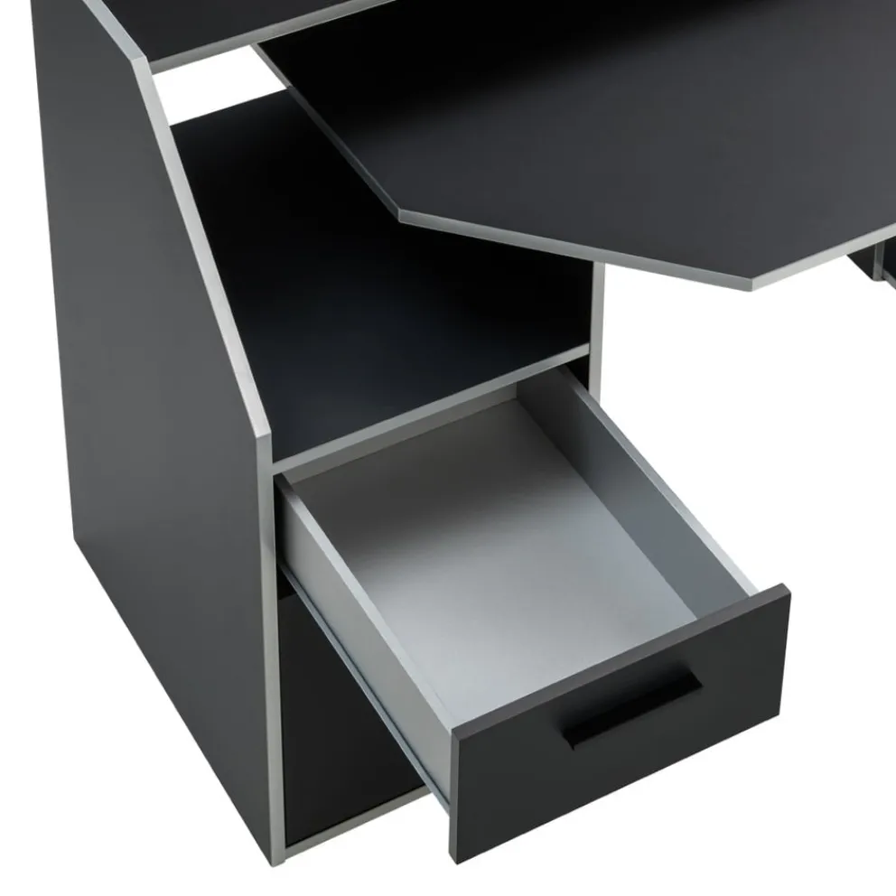BYYU Gamingtisch Turbo-105 schwarz Clearance
