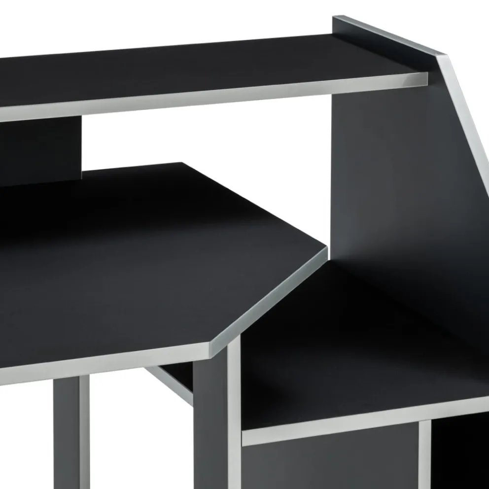 BYYU Gamingtisch Turbo-105 schwarz Clearance