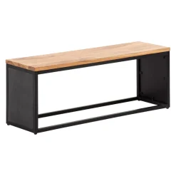 MID.YOU Garderobenbank Akazie braun, schwarz Discount