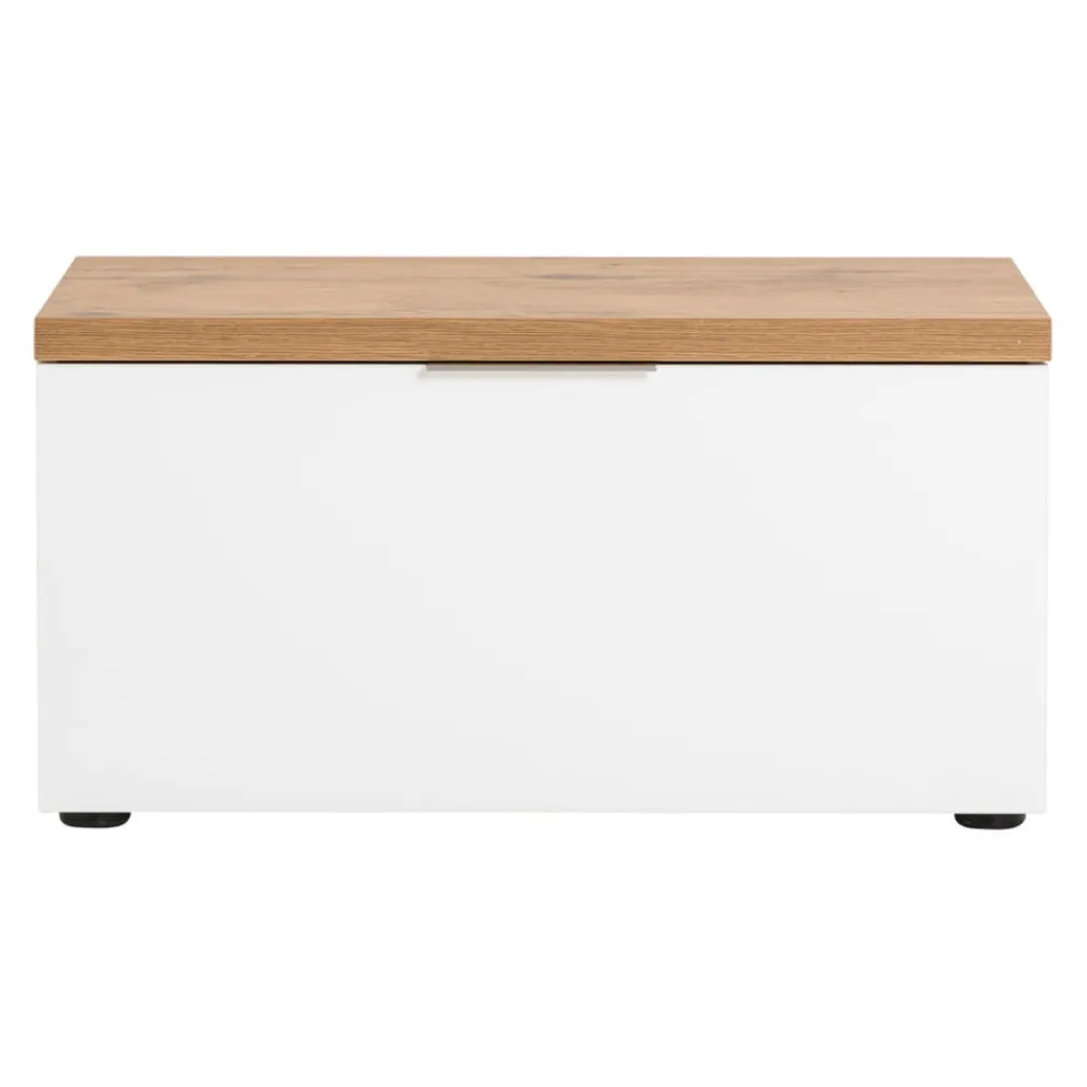 Voleo Garderobenbank Idea eichefarbig, weiss