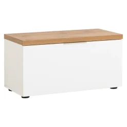 Voleo Garderobenbank Idea eichefarbig, weiss