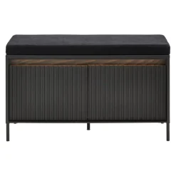 Hom'In Garderobenbank Noto schwarz Clearance