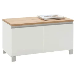 Dieter Knoll Garderobenbank Sorrent weiss Clearance