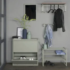 Spinder Design Garderobenbank TAFF blassgrün