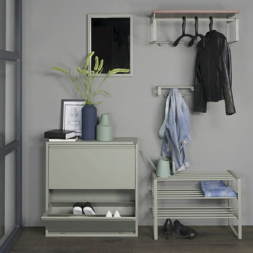 Spinder Design Garderobenbank TAFF blassgrün