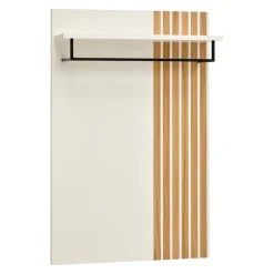 Edition Garderobenpaneel ENYO eichefarbig, weiss New