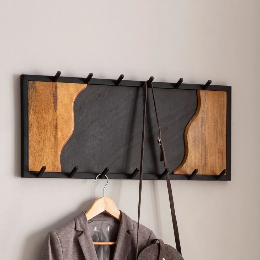 MID.YOU Garderobenpaneel Mango braun, schwarz Clearance