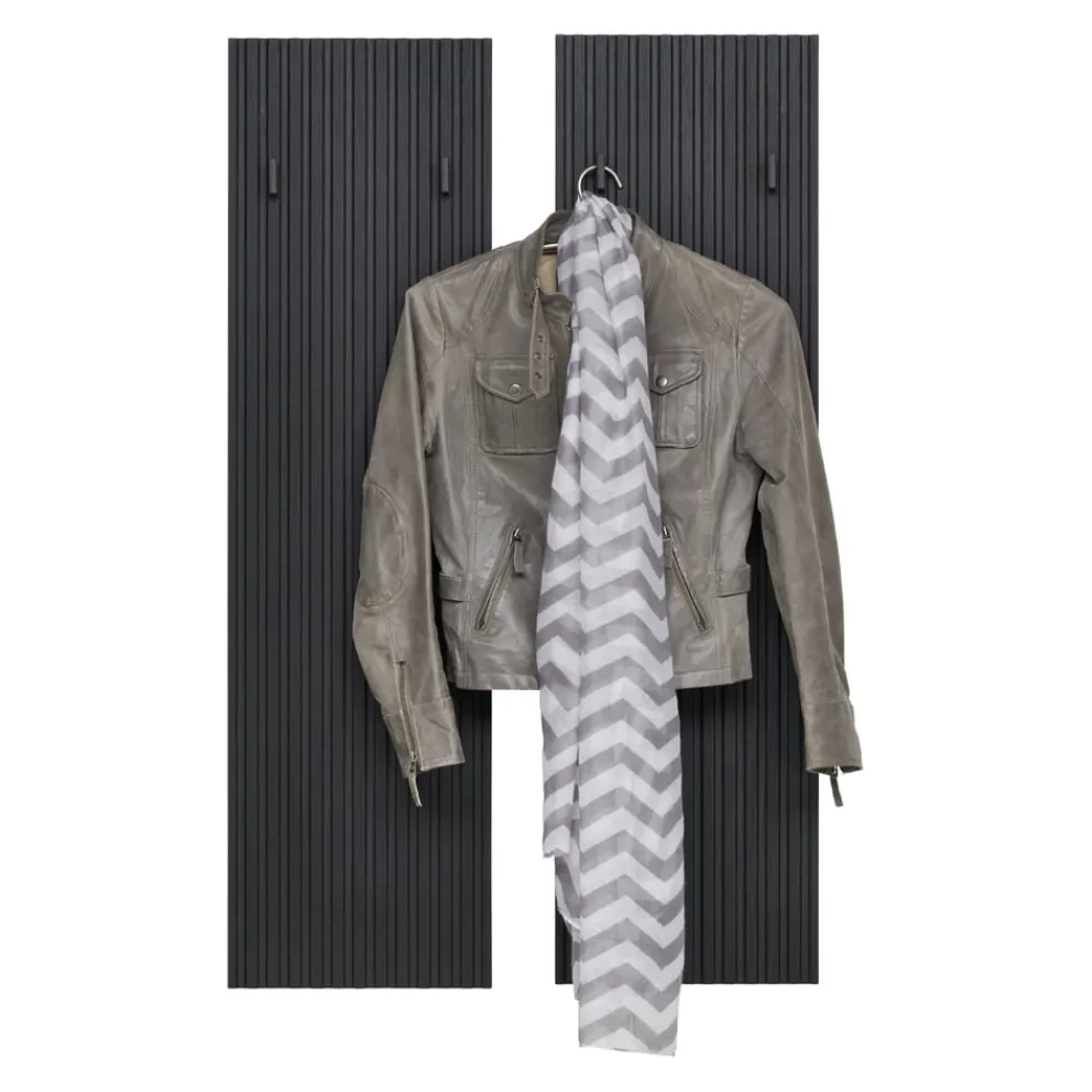 Hom'In Garderobenpaneel Noto schwarz