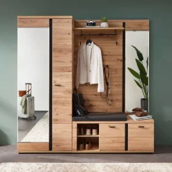 Linea Natura Garderobenpaneel Sonos eichefarbig, schwarz Sale