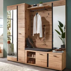 Linea Natura Garderobenpaneel Sonos eichefarbig, schwarz Sale