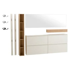 SUDBROCK Garderobenpaneel Tando 419blütenweiß New