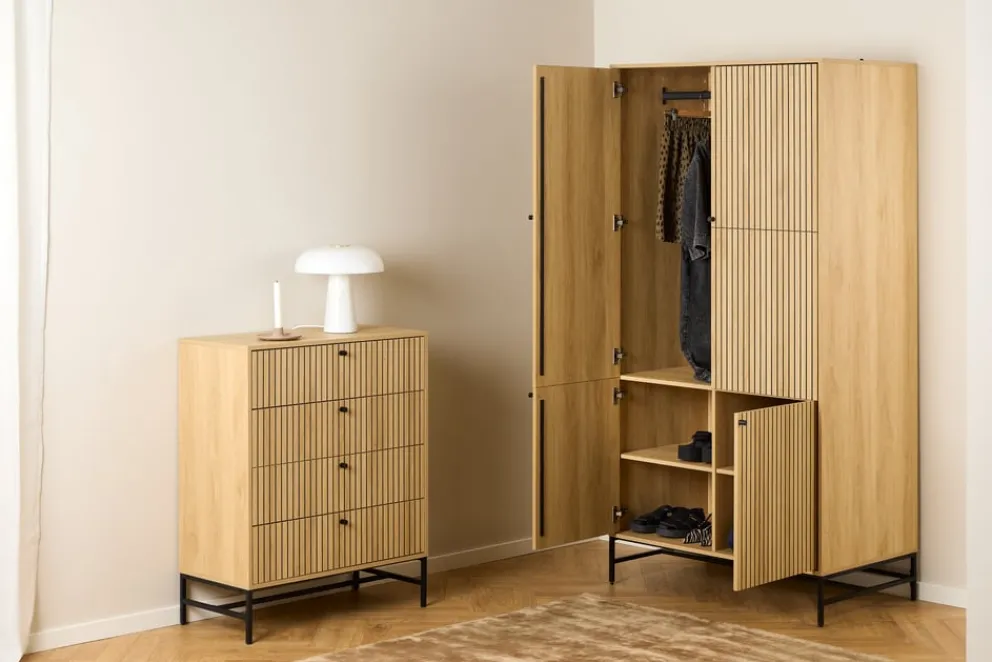 MID.YOU Garderobenschrank Albany eichefarbig Best