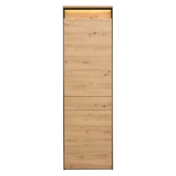 Voleo Garderobenschrank Edra eichefarbig, schwarz Sale