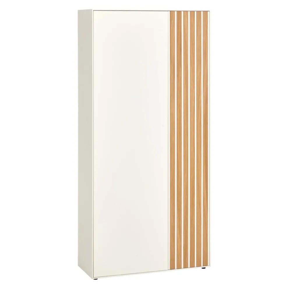 Edition Garderobenschrank ENYO eichefarbig, weiss New