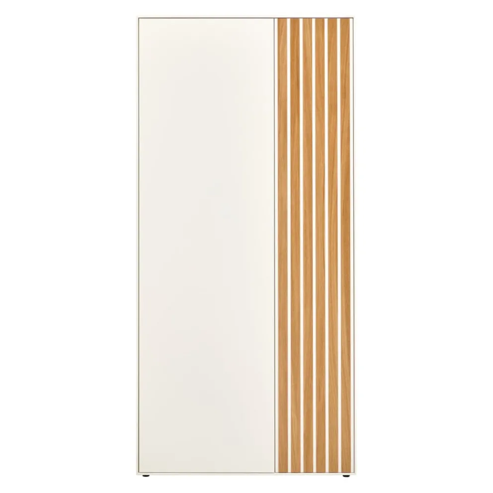 Edition Garderobenschrank ENYO eichefarbig, weiss New