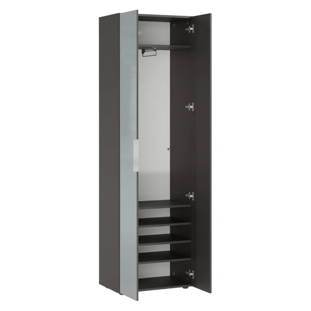 MID.YOU Garderobenschrank Genova graphit, silbergrau Best