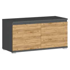 Xora Garderobenschrank Lilo anthrazit, eichefarbig Outlet