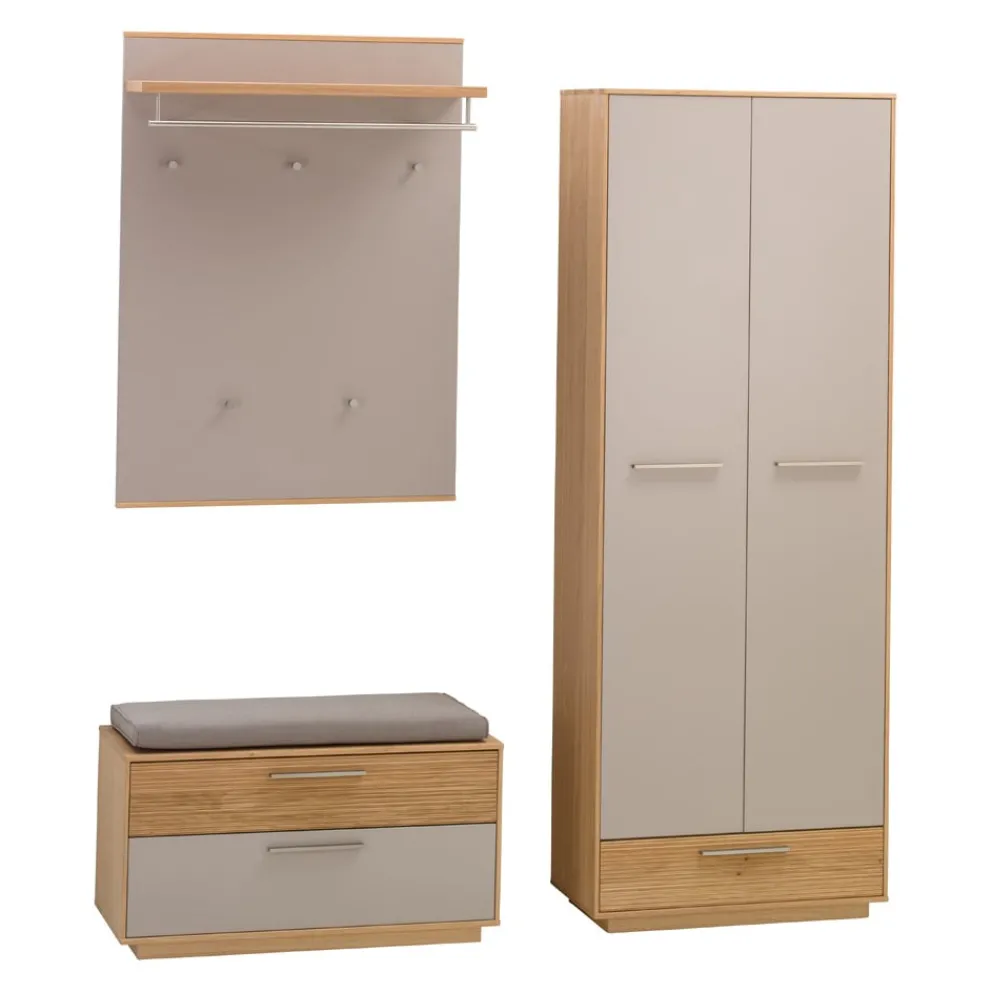 Novel Garderobenschrank Loveno eichefarbig, taupe New