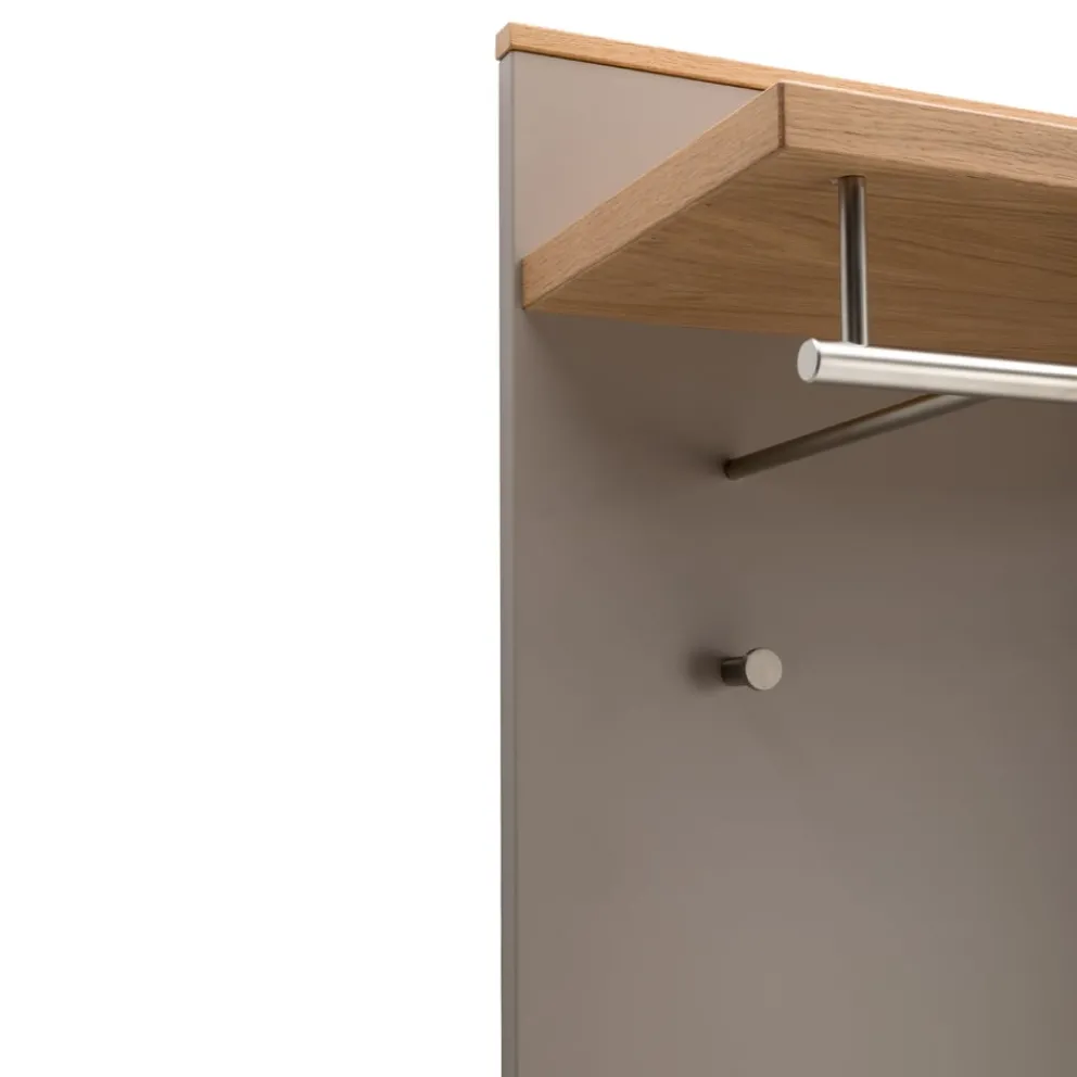 Novel Garderobenschrank Loveno eichefarbig, taupe Outlet