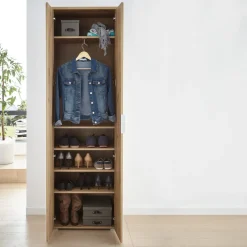 Voleo Garderobenschrank New York eichefarbig, weiss Sale