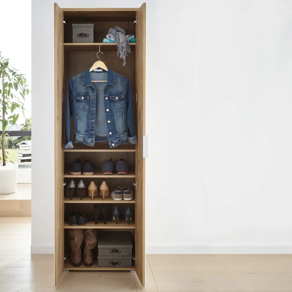 Voleo Garderobenschrank New York eichefarbig, weiss Sale