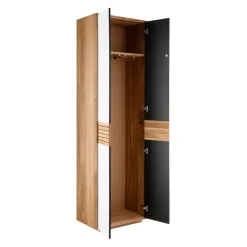 Linea Natura Garderobenschrank Rivo eiche, weiss