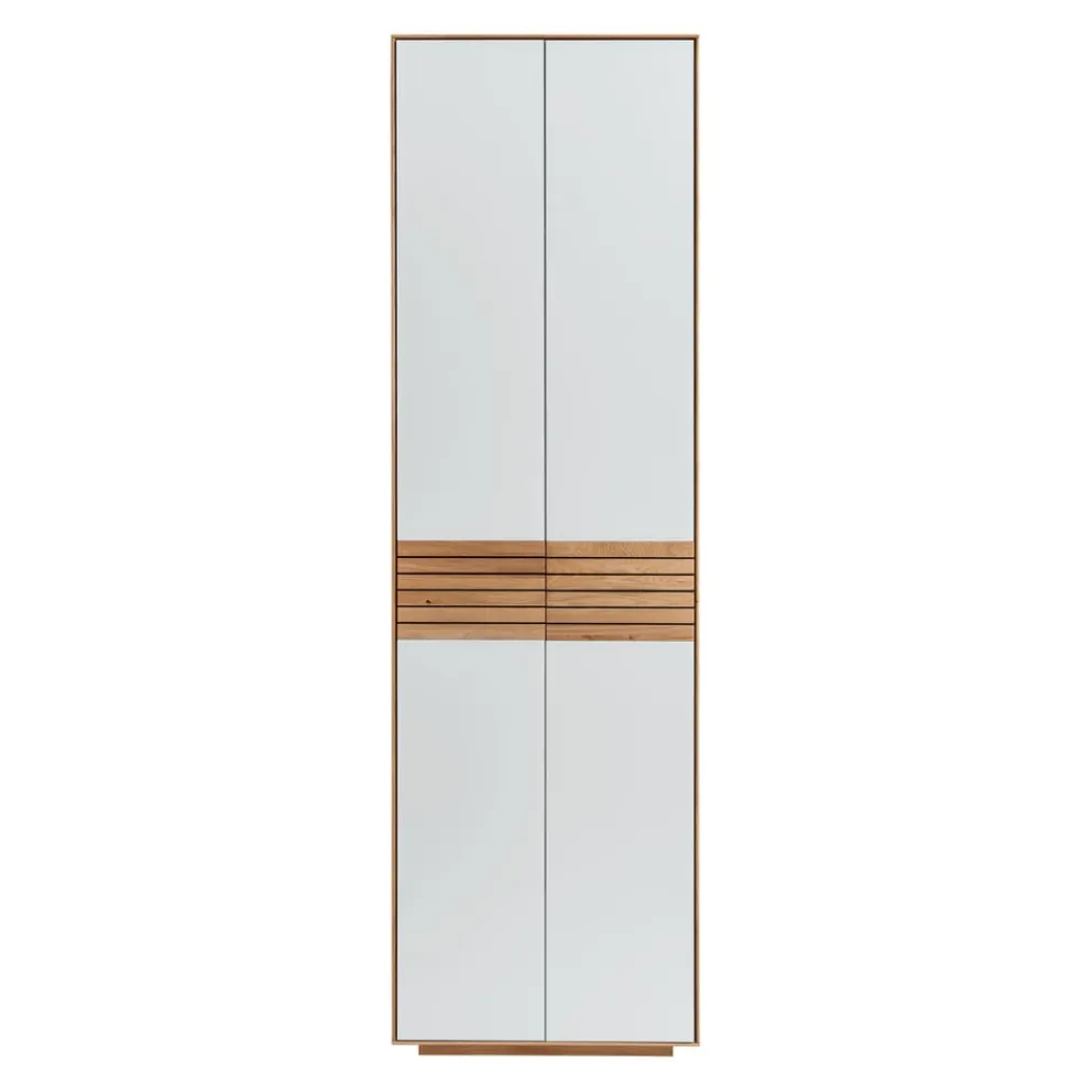 Linea Natura Garderobenschrank Rivo eiche, weiss