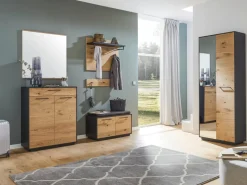 Dieter Knoll Garderobenschrank Savona anthrazit, eichefarbig Outlet