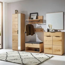 Linea Natura Garderobenschrank Signum wildeichefarbig Discount