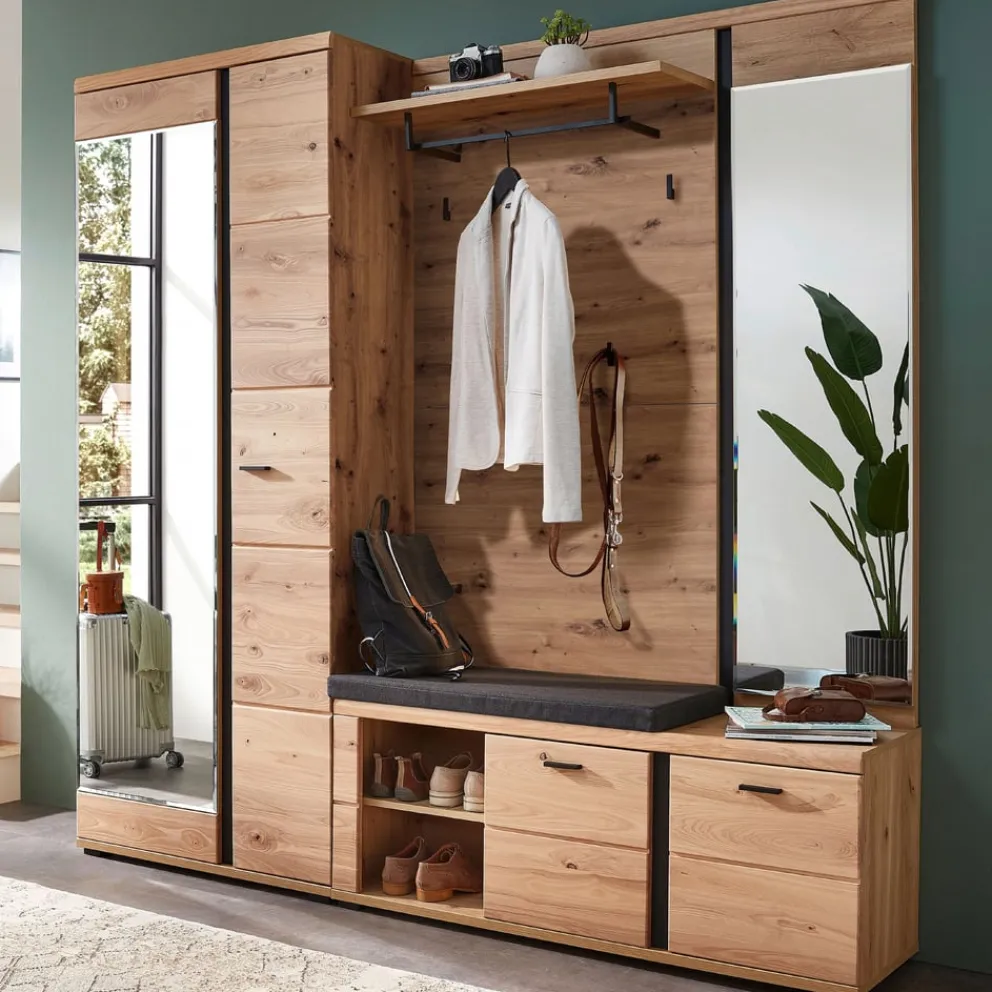 Linea Natura Garderobenschrank Sonos eichefarbig