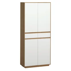 Novel Garderobenschrank V100 eiche, weiss Sale