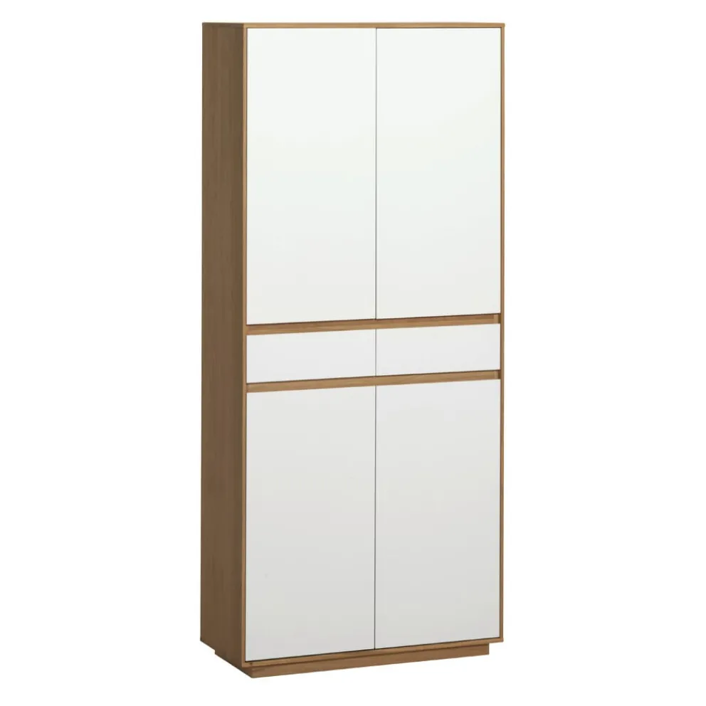 Novel Garderobenschrank V100 eiche, weiss Sale