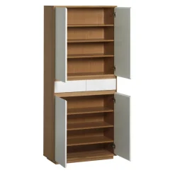 Novel Garderobenschrank V100 eiche, weiss Sale