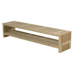 PLUS Gartenbank Rustik Clearance