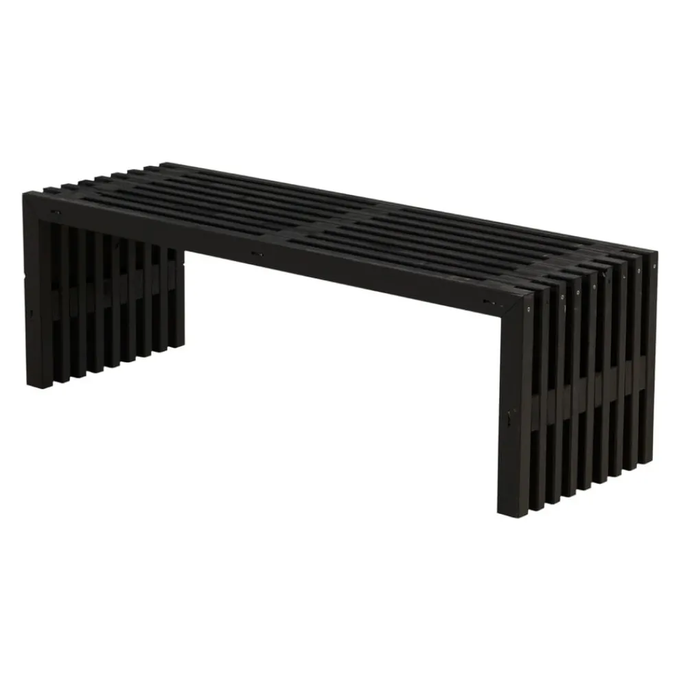 PLUS Gartenbank Rustik schwarz New