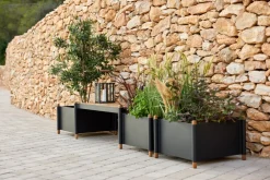 Cane-line Gartenbank Sticks lava grey, teakfarbig Sale
